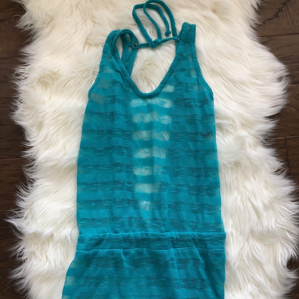 Small Blue Swim Coverup
